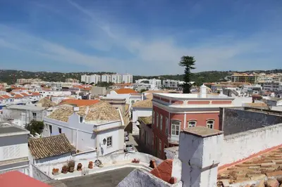 a view of the city from the fortress at Dom Fernando II in Loulé