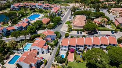 an aerial view of a resort at 3 Bed Holiday Home Lakeside Village Quinta Do Lago in Faro
