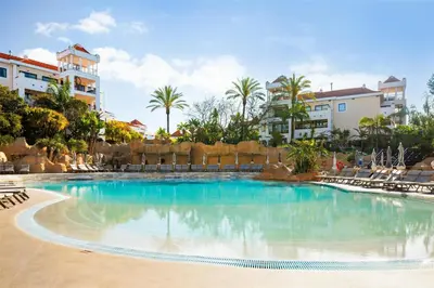 an aerial view of the resort at Hilton Vilamoura in Vilamoura