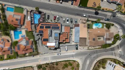 an overhead view of a road with a building at KR Hotels - Albufeira Lounge in Albufeira