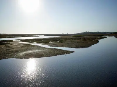 an aerial view of a body of water at Victory Village 3A in Quinta do Lago
