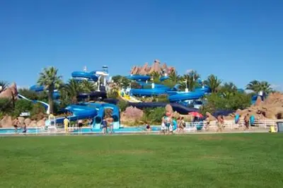a large water park with a water slide at Charming Apartment in Albufeira - 60 m² with pool & view in Albufeira