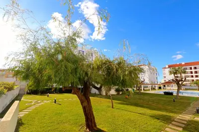 a tree in the middle of a park at Indico 154 - Clever Details in Vilamoura
