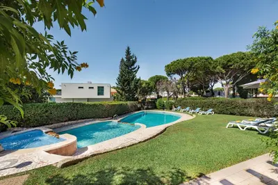 an aerial view of a house at 5 En-Suite Bedrooms, close to centre, free AC WiFi in Loulé