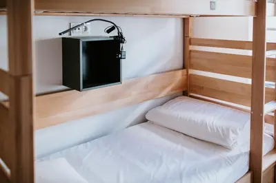 a small room with two bunk beds in it at DREAMS HOUSE in Faro