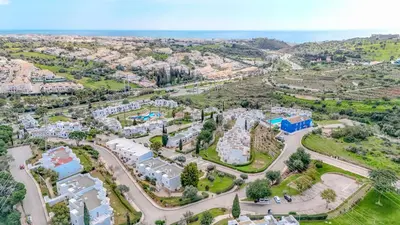 an aerial view of a city with buildings at T2 Casa Albufeira - Pool & Sun Terrace in Albufeira