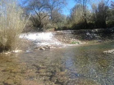 a stream in the middle of a river at Casa Adega - Quinta Amoreira in Faro