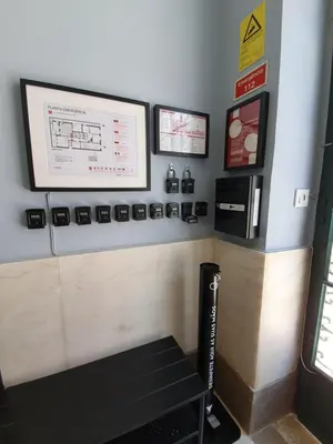 a ticket booth at a fast food restaurant at Inn Faro - Casa Amarela - Guest House in Faro