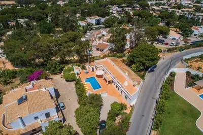 an overhead view of a house with a road at Casa da Bia by OCvillas in Albufeira