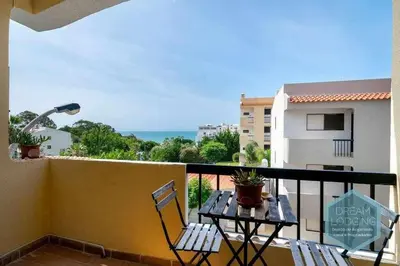 a balcony with a table and chairs on a balcony at Forte 303 - Dream Lodging in Albufeira