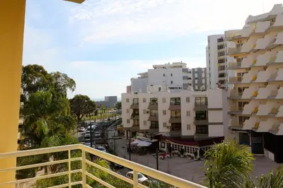 a view from the balcony of a apartment building at Vilamoura, Moura Praia in Quarteira