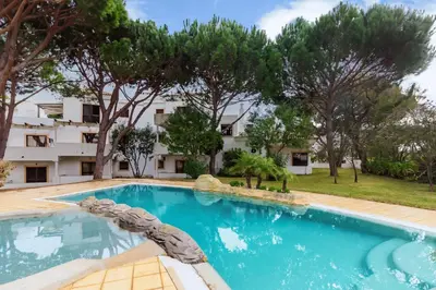a house with a road in front of it at Steps Algarve ☀ @ Praia da Falésia 300 meters in Albufeira