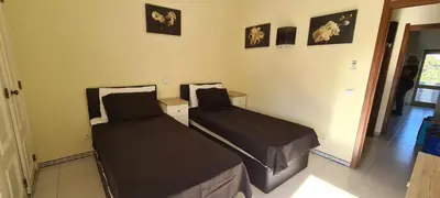 two beds sitting in a room with at 401 - 2 bedroom Apartment - Oura - Sea View in Albufeira