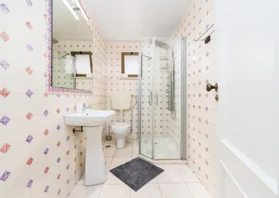 a bathroom with a toilet and a sink and a shower at 402 - Oura - 2 Bedroomed Apartment - Sea View in Albufeira