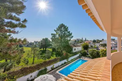 a view of a swimming pool from a house at Villa Aldeia Cristina by Villa Plus in Albufeira
