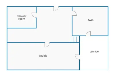 a floor plan of a house at Villa Lilly by Villa Plus in Albufeira