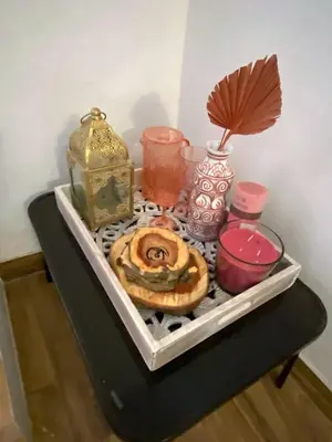 a pink bathroom with a sink and a mirror at Villa Rosa Boutique in Almancil