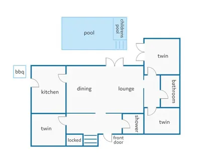 a floor plan of a house at Villa Flor by Villa Plus in Guia