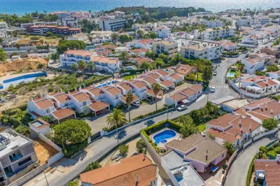 an aerial view of a city with buildings at Villa Bolina by Villa Plus in Albufeira