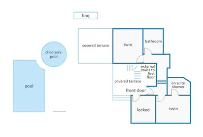 a block diagram of a house at Villa Papi by Villa Plus in Albufeira