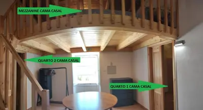 a wooden ceiling in a room with a table at Villa 3 Quartos, Piscina, AC, Vista Mar, Prestige For Home in Loulé