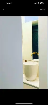 a bathroom with a glass shower and a toilet at Mamma Mia CITY CENTER in Vilamoura