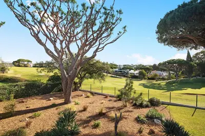 a tree in the middle of a golf course at Casa Las Trinitarias in Vale do Lobo