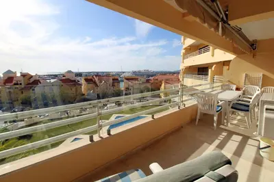 a balcony with a view of a city at Marina Mar Sailor by SAPvillas in Vilamoura