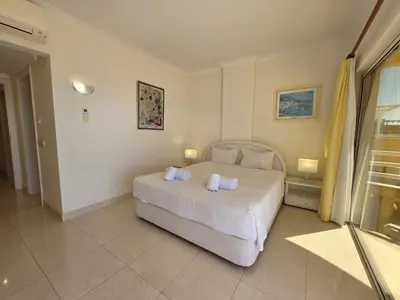 a room with a gym with weights and a chair at Marina Mar Ocean View by SAPvillas in Vilamoura