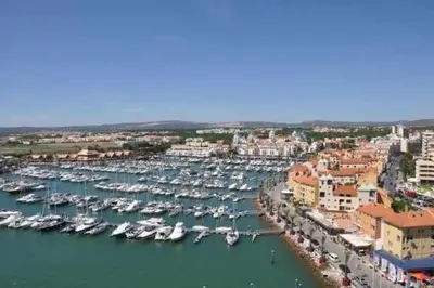 a harbor filled with lots of boats in the water at VilamouraSun Aquamar 406 - Vista Marina in Quarteira