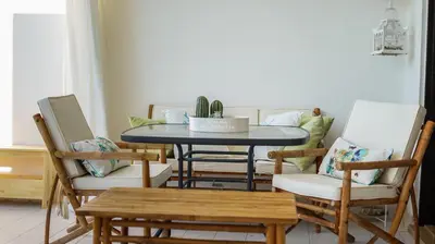 a living room with a couch and a bunk bed at Apartment Salgados Lounge - By Dalma Portuguesa in Albufeira
