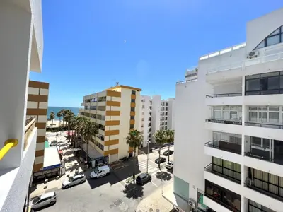 an aerial view of a city street with buildings at Miral 4 - 100 mtr to beach by HD PROPERTIES in Quarteira