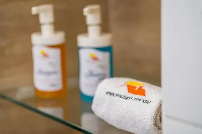 a bathroom with a shower and a toilet and a sink at #011 T1 Libertos by Home Holidays in Albufeira