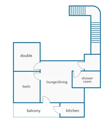 a schematic diagram of a house at Villa Terra by Villa Plus in Albufeira