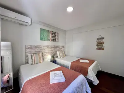 a hotel room with two beds in a room at Vilamoura Marina Mar 2 With Pool by Homing in Vilamoura