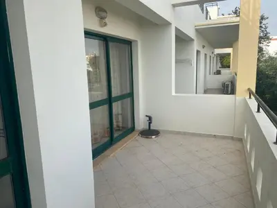 a view from the outside of a house with a balcony at Sunset Bliss in Albufeira - Short walk to Oldtown in Albufeira