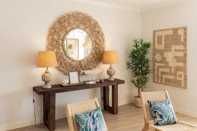 a hotel room with a bed and a window at Apartamento do Atlantico in Albufeira