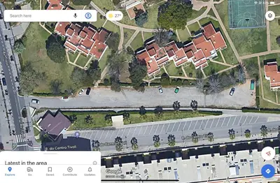 a site map of a suburb with a building at Vilamoura Marina Villa in Vilamoura